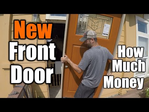 How To Install A New Front Door In 30 Minutes | THE HANDYMAN |