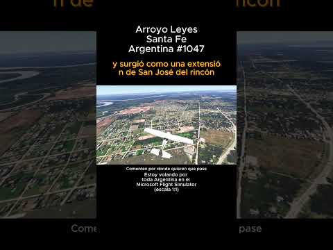 Arroyo Leyes, Santa Fe desde el Microsoft Flight Simulator #arroyoleyes #santafe #msfs #argentina