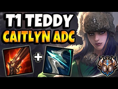 T1 Teddy CAITLYN vs SAMIRA [ ADC ] Patch 11.10 Ranked Korea ✅