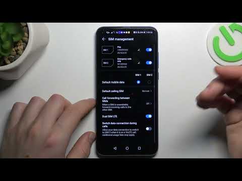 Honor View 20 - How To Switch SIM Preferences | Priority SIM Card for Mobile / Call / SMS
