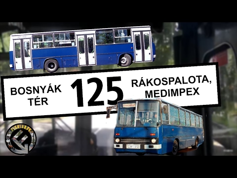 BKV 125-ös autóbusz útvonala (Rákospalota, MEDIMPEX - Bosnyák tér)