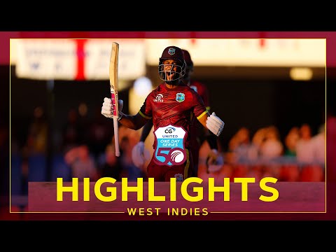 Highlights | West Indies v England | Hope Hits Spectacular Game-Winning Hundred! | 1st CG United ODI