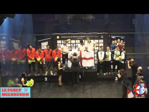 Championnat du Monde de Squash 2013 Mulhouse Remise des Trophées