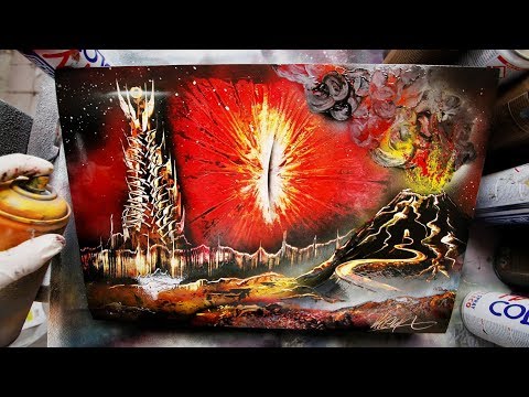 Eye of Sauron  SPRAY PAINT ART by Skech - LORD OF THE RINGS