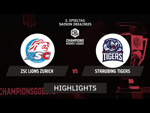 CHL: ZSC Lions Zurich vs. Straubing Tigers | Highlights - Hauptrunde, CHL | SDTV Eishockey