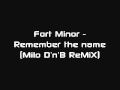 Fort Minor - Remember the name (Milo D'n'B ...