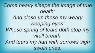 Sting - Come, Heavy Sleep Lyrics