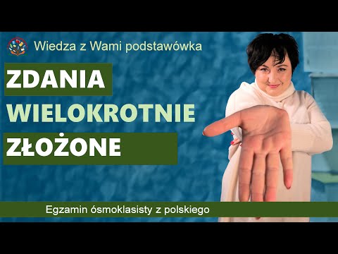 Zdania wielokrotnie złożone. Gramatyka z języka polskiego.