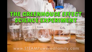 Greenhouse Effect Experiment for Kids exploring Climate Change