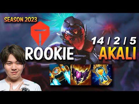 TES Rookie AKALI vs FIZZ Mid - KR Ranked