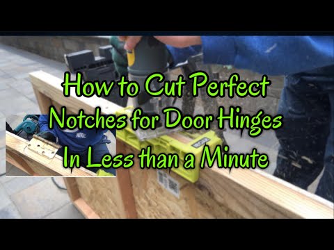 How to Cut Perfect Notches for Door Hinges in Less than a Minute (DIY)