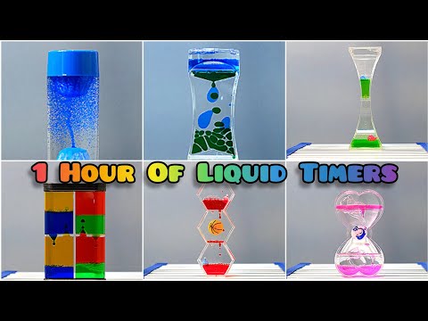 Full Hour Of Liquid Timers Hourglass