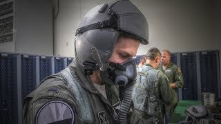 Air Force Pilots Prepare And Take Off