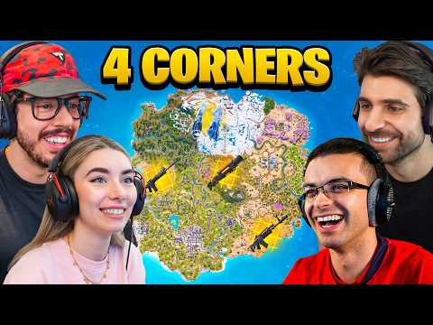 The 4 CORNER CHALLENGE in Fortnite Season 2!