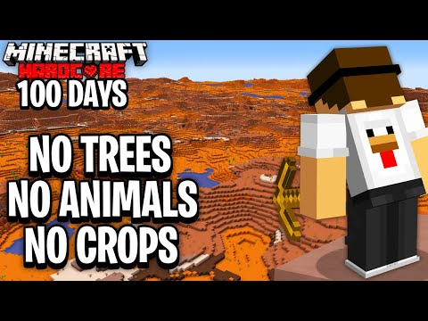I Survived 100 Days in a BADLANDS only World in Minecraft Hardcore.