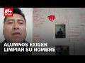 Despiden al profesor Alberto; alumnos piden esclarecer las acusaciones en su contra