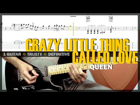 Crazy Little Thing Called Love | Guitar Cover Tab | Solo Lesson | Backing Track with Vocals 🎸 QUEEN