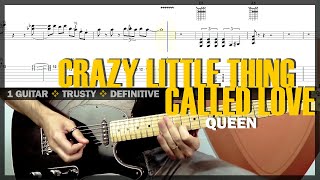 Crazy Little Thing Called Love 📀 Guitar Cover Tab | Original Solo Lesson | BT with Vocals 🎸 QUEEN