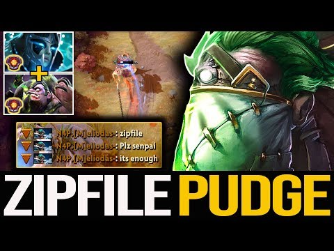 Master tier Zipfile Pudge!!! Crazy Player always Makes the Enemy Scare | Pudge Official