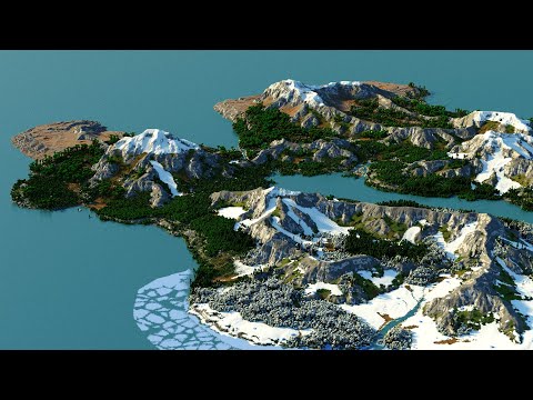 Map Breakdown #Feon - How to make a realistic Minecraft World with WorldPainter and Gaea