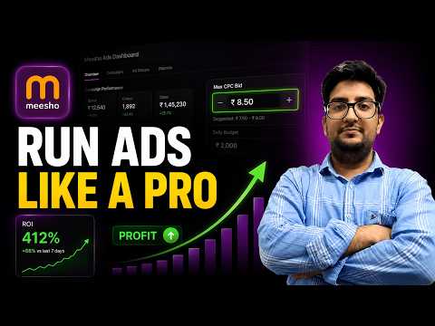 Meesho Ads Campaign Guide 2026 | CPC, ROI & Budget Settings Explained | Meesho Ads Tutorial