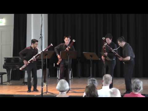 „Prelude and Fugue“ für vier Fagotte / Fagottquartett der Hochschule für Künste Bremen