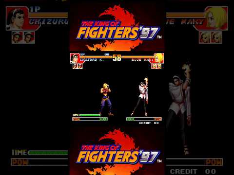 The Kof 97 Chizuru Vs Blue Mary #kof #fightinggames #snk