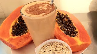 DELICIOSO Y NUTRITIVO LICUADO DE PAPAYA CON AVENA