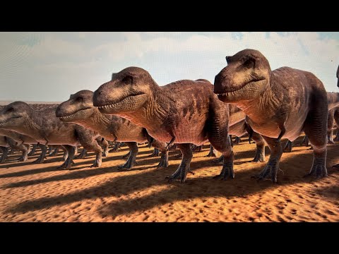 Can 10000 T-rex beat 100000 John wicks? #uebs2 #simulation