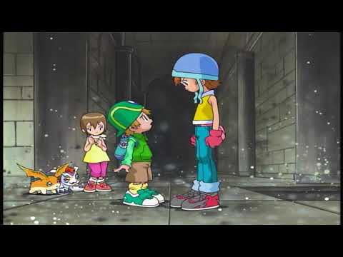Digimon Season 1 ~ Sora Tells TK To Protect Kari And Gomamon Steals Matt Key Chain From Piedmon