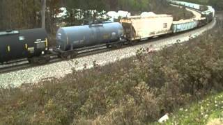preview picture of video 'CSX Q539-22 Kennesaw, GA November 23, 2013'