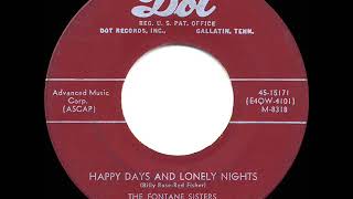 1954 HITS ARCHIVE: Happy Days And Lonely Nights - Fontane Sisters