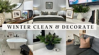 WINTER CLEAN & DECORATE WITH ME 2026 | COZY HOME RESET + CURATED DECOR HAUL #cleananddecorate