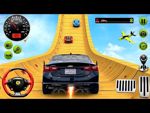 Ramp black Car Racing Flyover 3D Gameplay Android - Ramp Car Stunts Racing Video Car Simulator Game