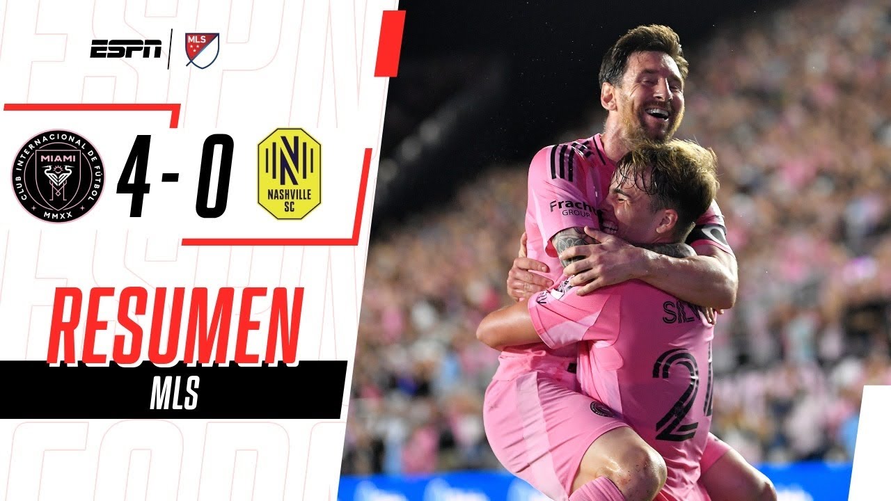 ¡DOBLETE DE MESSI Y APLASTANTE GOLEADA PARA AVANZAR! | Inter Miami 4-0 Nashville | RESUMEN