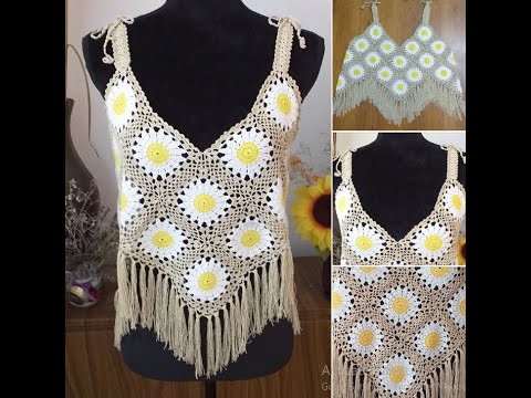 Top cu margarete / Bluza de vara – Partea 1/2  (tutorial)
