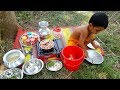 Delicious Hilsa Fish Eggs Cooking By 4 Years Baby Sneyha - Kids Picnic Of Elish Fish Eggs Curry