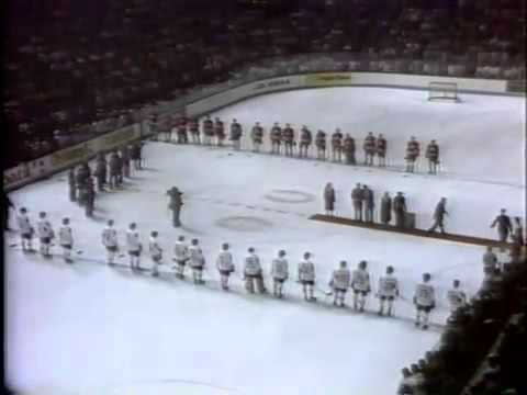 USSR vs Canada 1981 Soviet Anthem Singed by Jan Rubes [Canada Cup, Start]