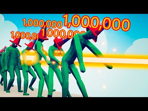 1000000 DAMAGE GUN vs ZOMBIES | TABS Totally Accurate Battle Simulator