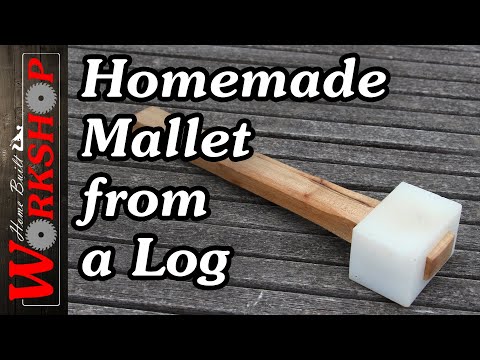 How to make a Mallet (from plastic and a log)