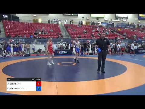 78 Lbs Rr Rnd 1 - Jon Banko, All-American Wrestling Club Vs Lee Watkinson, Las Vegas Wrestling Clu