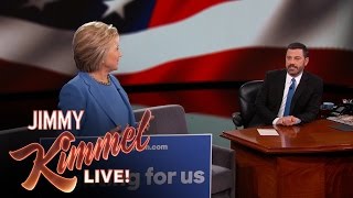 Jimmy Kimmel Mansplains to Hillary Clinton