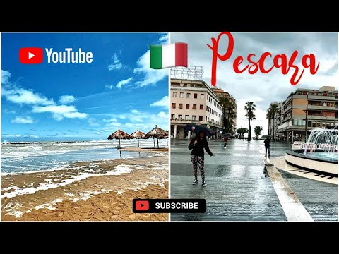 🇮🇹To go or not to go in PESCARA, ITALY | Walking Tour Vlog | MAY 2023🌧️🇮🇹❤️
