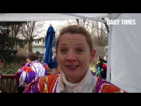 First-time Mummer Stephanie Muth-Malloy of the Greater Overbrook String Band was looking forward to