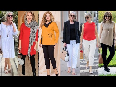 Moda femenina elegante y moderna para mujeres de 50yMás #estilofemenino