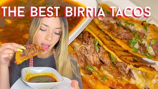 THE BEST Homemade Birria Quesa Tacos with Consome Recipe🌮