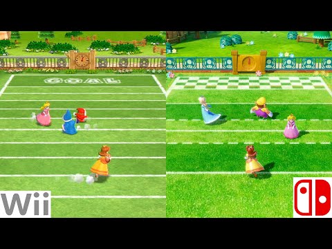 Mario Party 9 Side-by-Side Original Vs Remake Minigames Comparison (Wii Vs Switch)