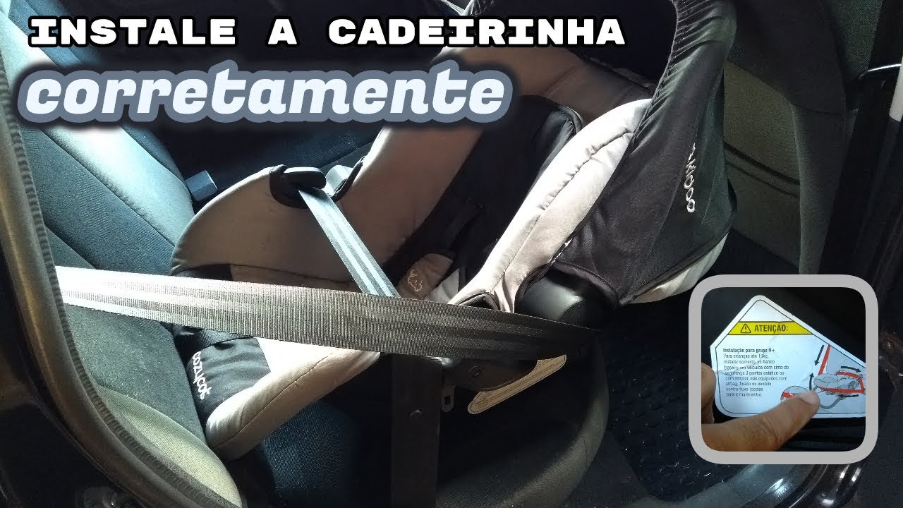 Como instalar a CADEIRA BEBÊ CONFORTO CORRETAMENTE.