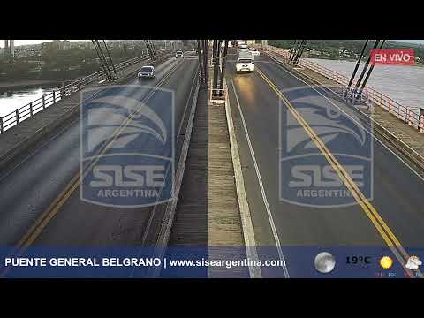 Cámaras en vivo Puente Gral Belgrano - SISE Argentina®