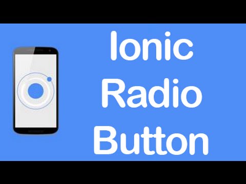 Ionic CSS Components Radio Button List